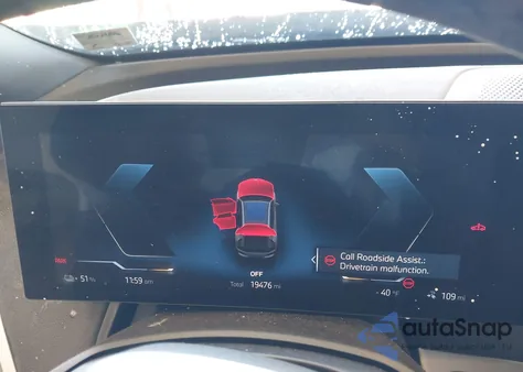 2025 BMW Ix xDrive50 z USA, uszkodzony, nr VIN WB523CF02SCU39836